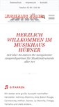 Mobile Screenshot of musikhaus-huebner.de